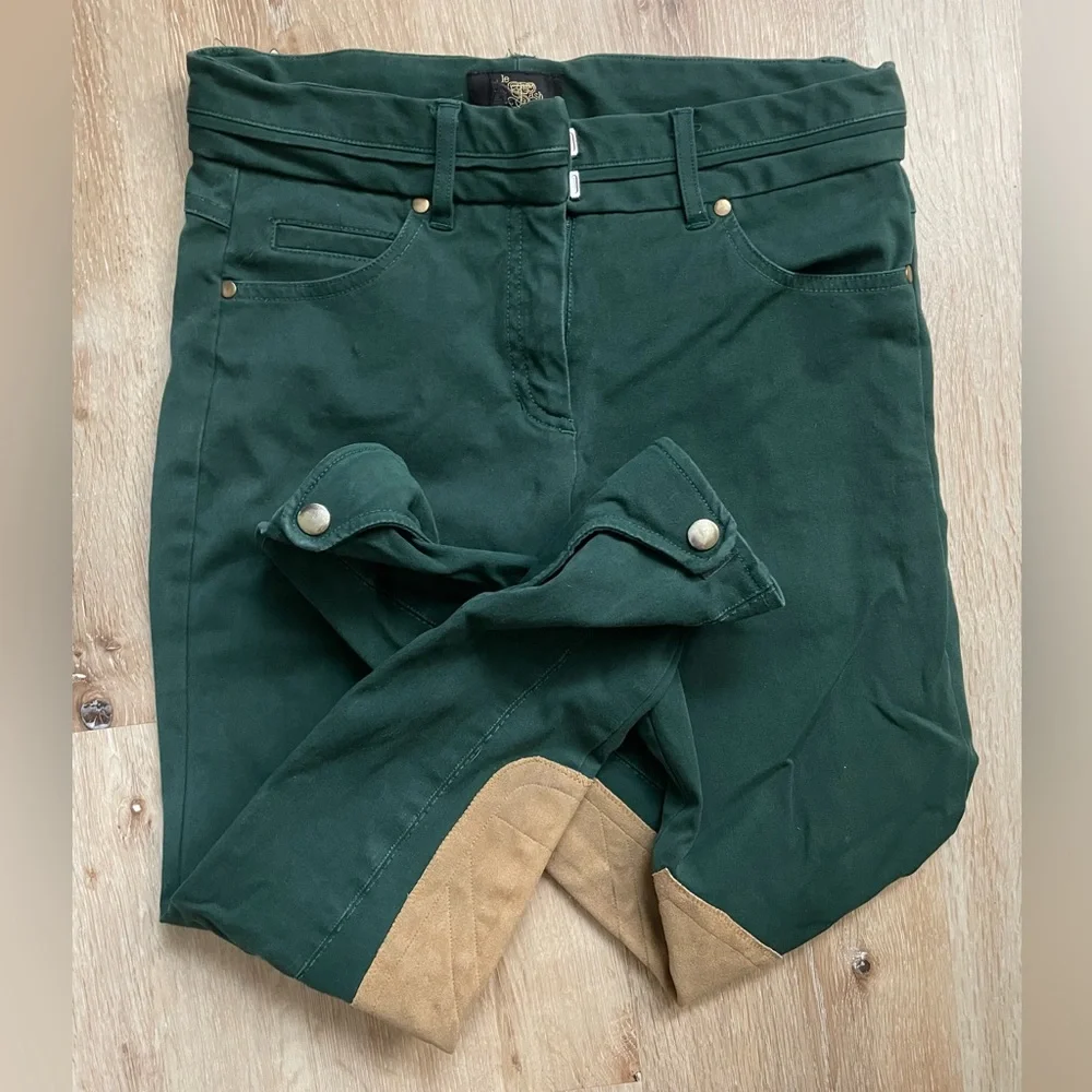 Hunter Green Le Fash NY Knee Patch Breeches US 24 (fits like 26) - Picture 3 of 5